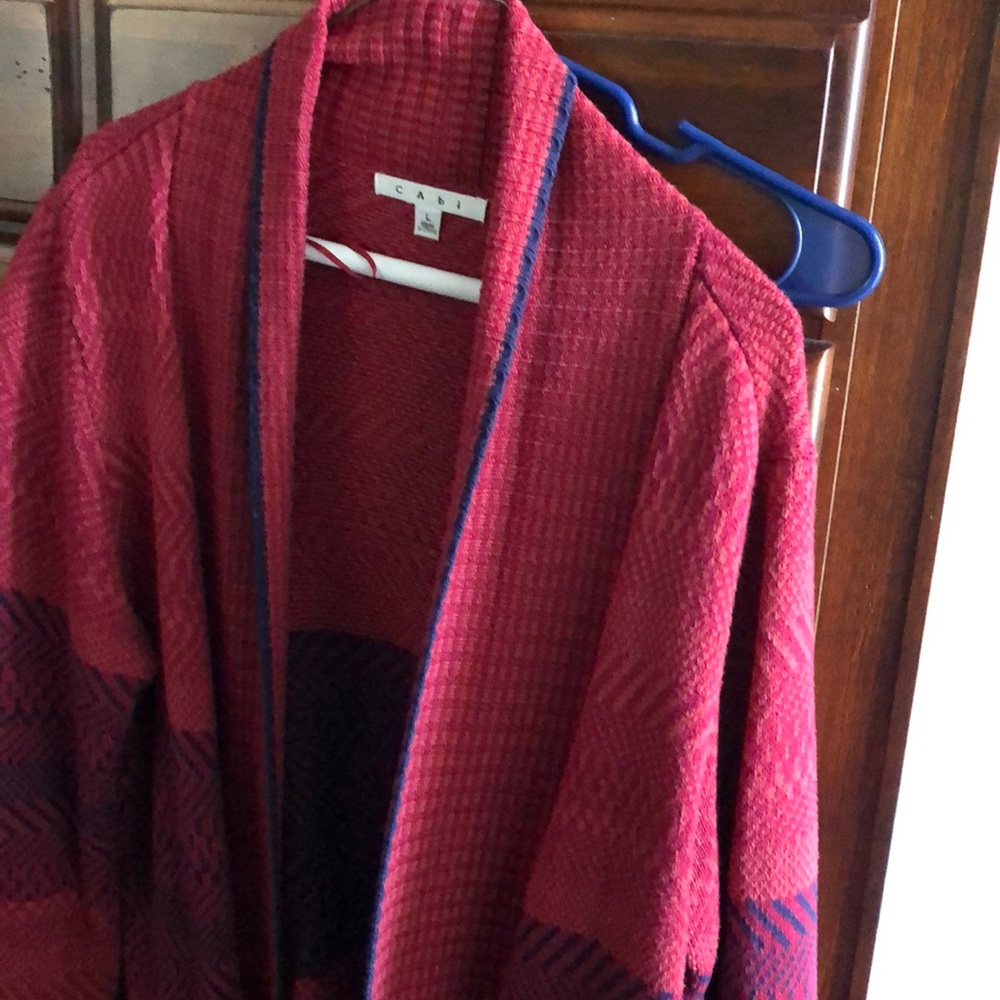 Colorful sweater knee length sweater